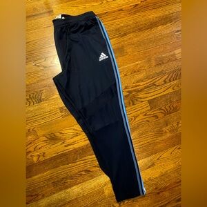 Black and Blue Adidas mens workout pants!